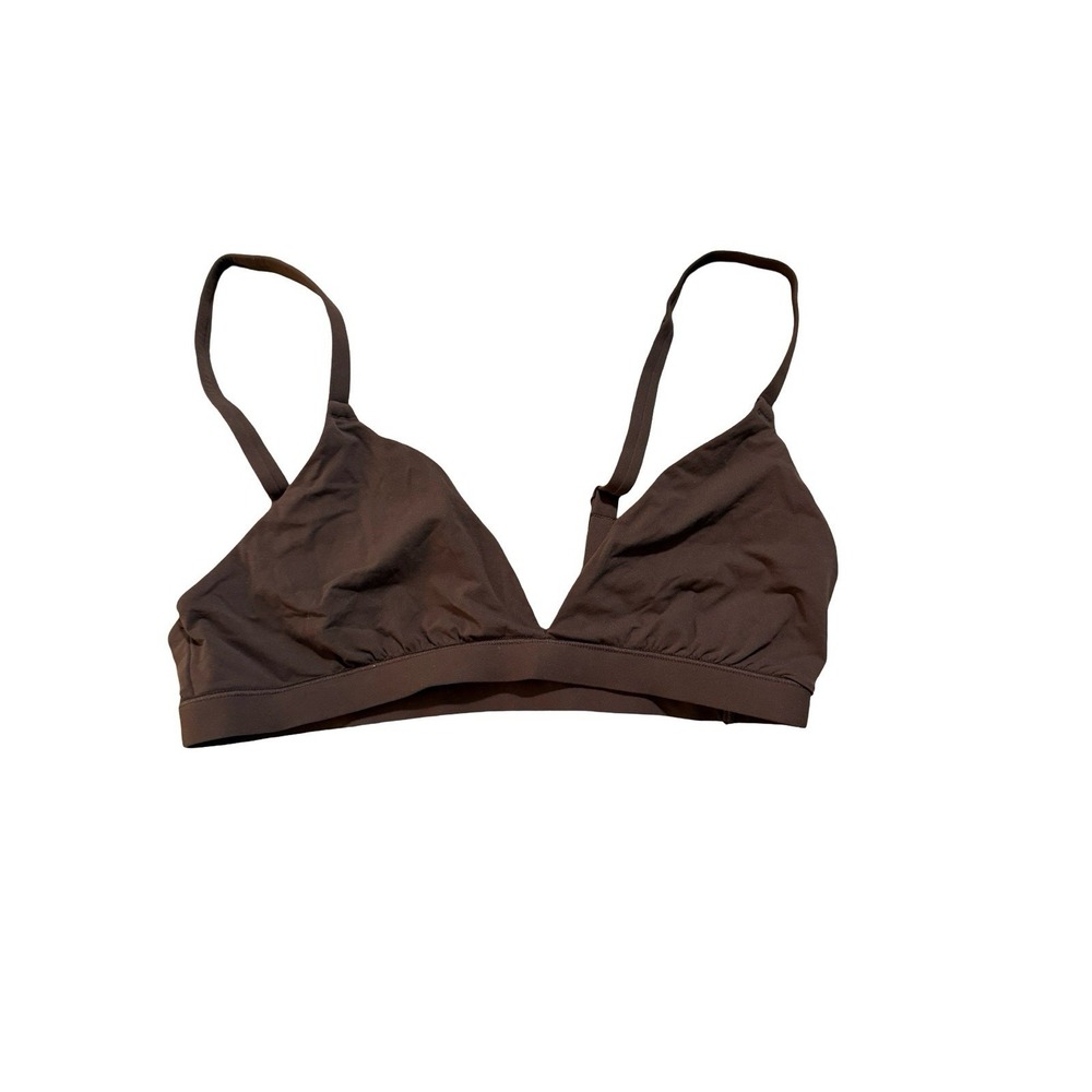 Skims Fits Everybody Triangle Bralette - Cocoa - NWOT - Medium - Picture 2 of 4